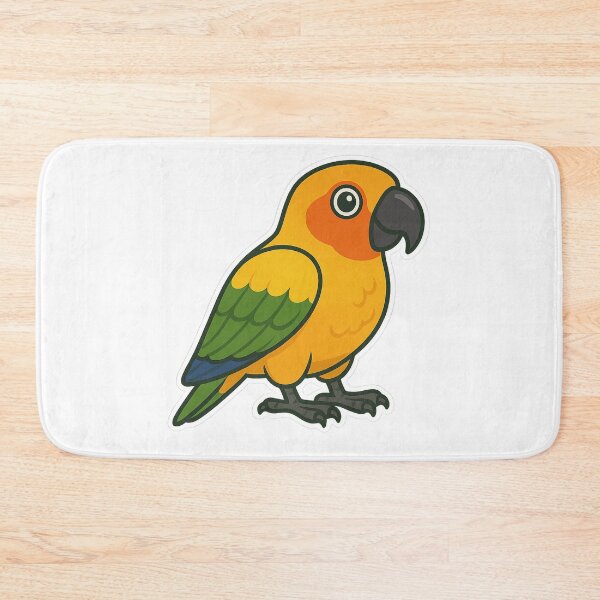 Item preview, Sun Conure – Vibrant Tropical Parrot Sticker designed and sold by Dark Side of The Merch.