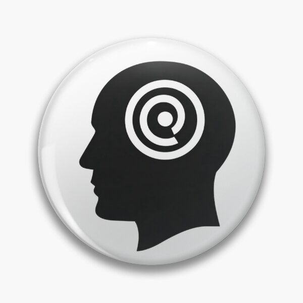 Item preview, Spinning Loader Inside Head – Overthinking Minimalist Brain Icon designed and sold by Alphakenon.