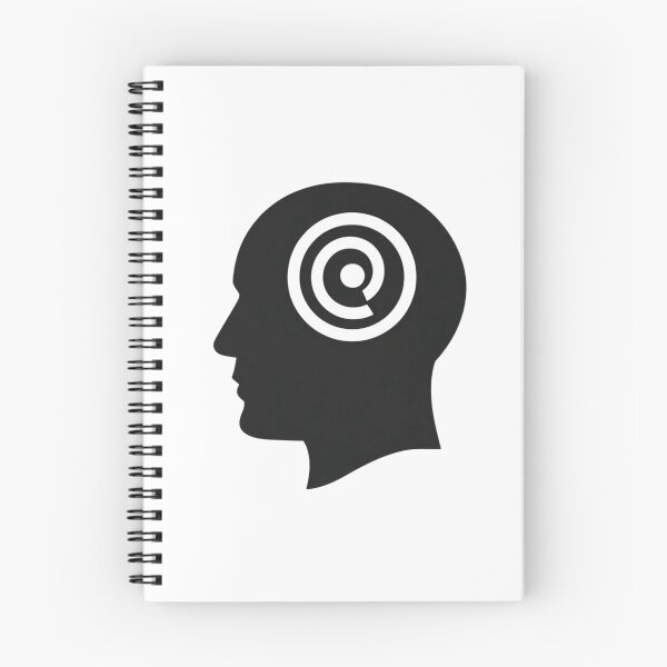 Item preview, Spinning Loader Inside Head – Overthinking Minimalist Brain Icon designed and sold by Alphakenon.