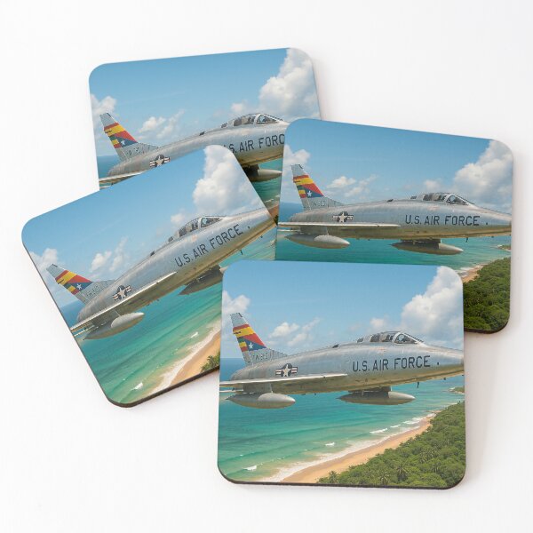 Item preview, F-100 Super Sabre Over Vietnam Coastline designed and sold by Skyframe Aviation.