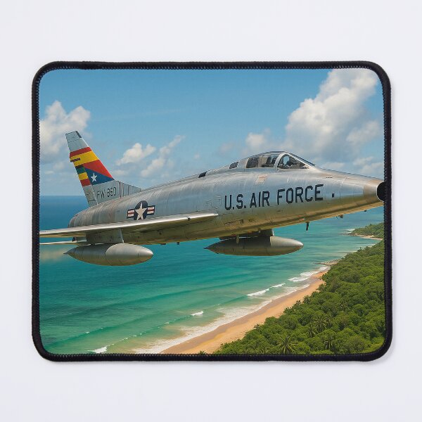 Item preview, F-100 Super Sabre Over Vietnam Coastline designed and sold by Skyframe Aviation.