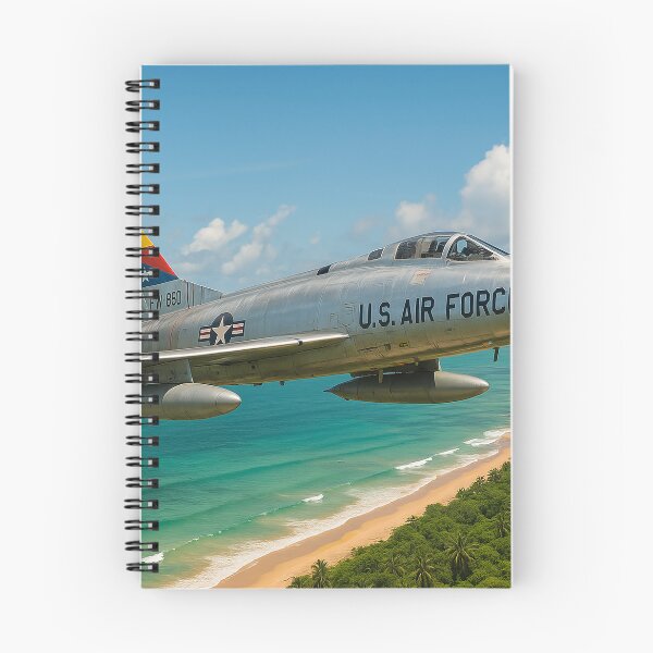 Item preview, F-100 Super Sabre Over Vietnam Coastline designed and sold by Skyframe Aviation.