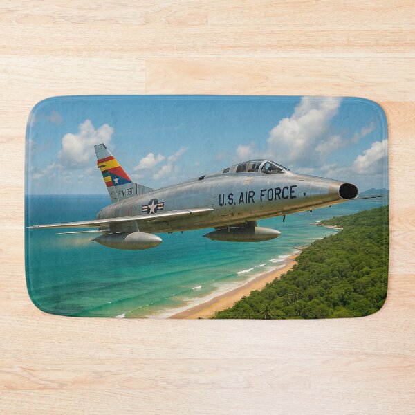 Item preview, F-100 Super Sabre Over Vietnam Coastline designed and sold by Skyframe Aviation.