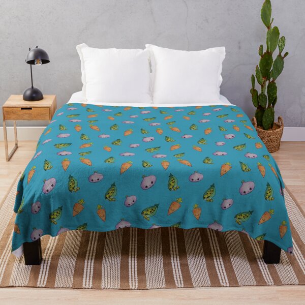 Veggie Smiles – Tiny Garden Friends Throw Blanket