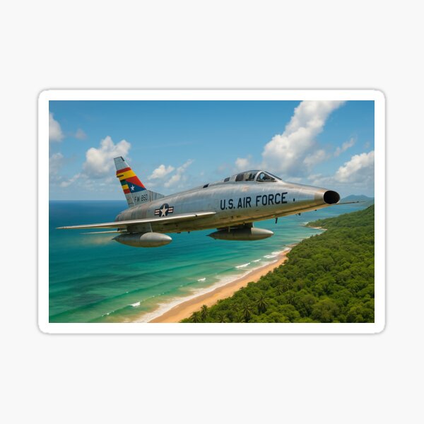 Item preview, F-100 Super Sabre Over Vietnam Coastline designed and sold by Start-Aviation.