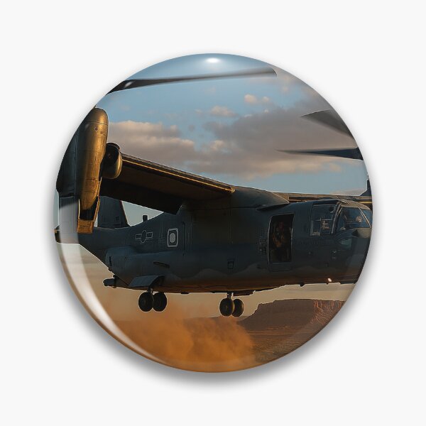 Item preview, CV-22 Osprey Hovering Over Desert Plateau designed and sold by Skyframe Aviation.