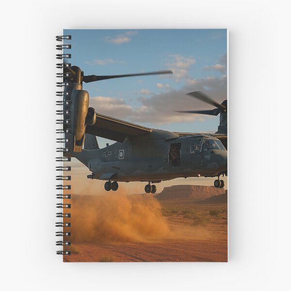 Item preview, CV-22 Osprey Hovering Over Desert Plateau designed and sold by Skyframe Aviation.