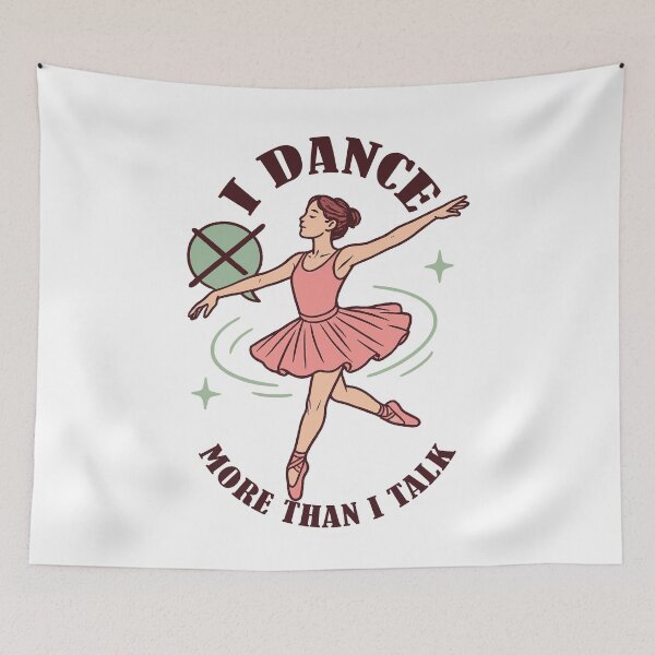 Item preview, Ballet Love More Dancing Than Talking designed and sold by LuminOrb.