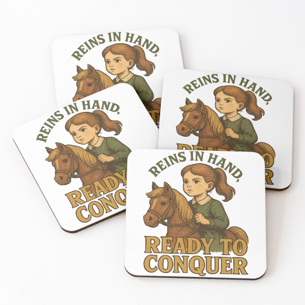 Item preview, Reins In Hand Ready To Conquer Girls Horses designed and sold by LuminOrb.