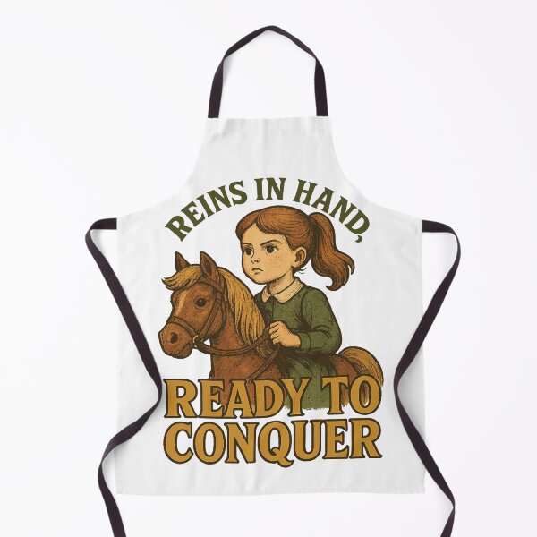 Item preview, Reins In Hand Ready To Conquer Girls Horses designed and sold by LuminOrb.
