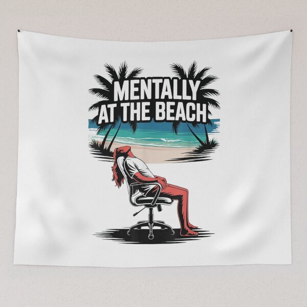 Item preview, Funny Beach Dream Mentally At The Beach Funny Summer Escape  designed and sold by Winther-Art.