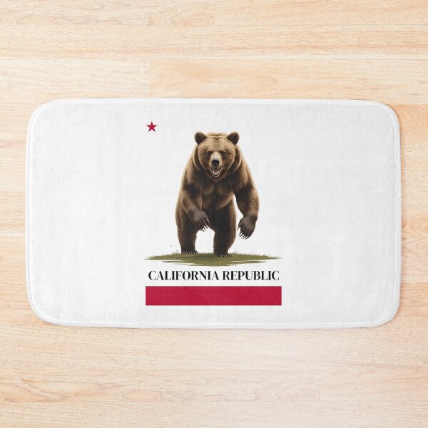 Item preview, California Rising: Bear Charging Flag Resist ICE Raids Protest designed and sold by amandaline.