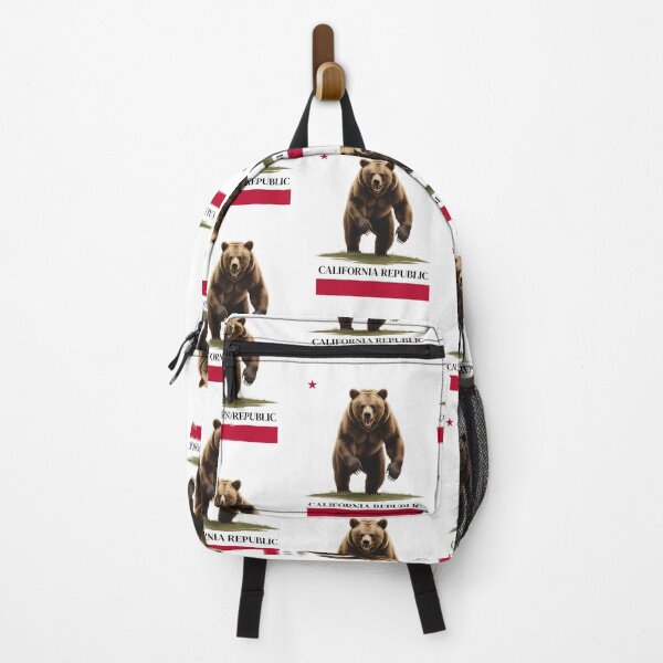 Item preview, California Rising: Bear Charging Flag Resist ICE Raids Protest designed and sold by amandaline.