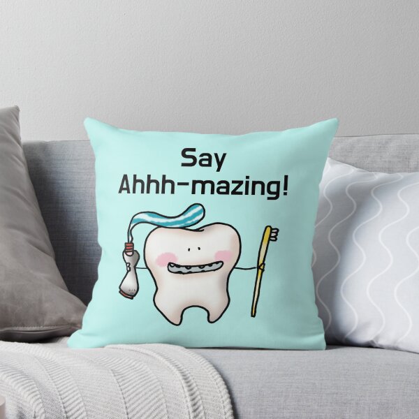 Artikelvorschau, Lustiges Zahn-Wortspiel - Dental Humor Cartoon entworfen und verkauft von CuteCartoon.