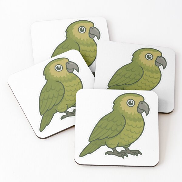 Item preview, Kakapo – Endangered Night Parrot Sticker designed and sold by Dark Side of The Merch.
