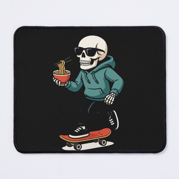 Item preview, Funny Skeleton Drinking Coffee on Skateboard | Cool Cartoon Skeleton Art designed and sold by ColorSplash123.