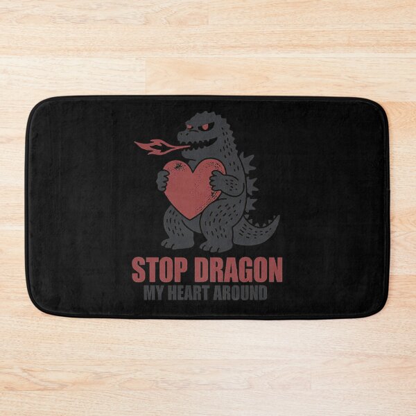 Item preview, Funny Fire-Breathing Monster with Heart – Stop Dragon My Heart Around Design designed and sold by love3617.