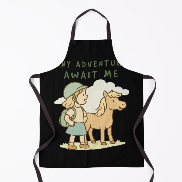 Item preview, Pony Adventures Await Me Funny Horse Saying designed and sold by LuminOrb.