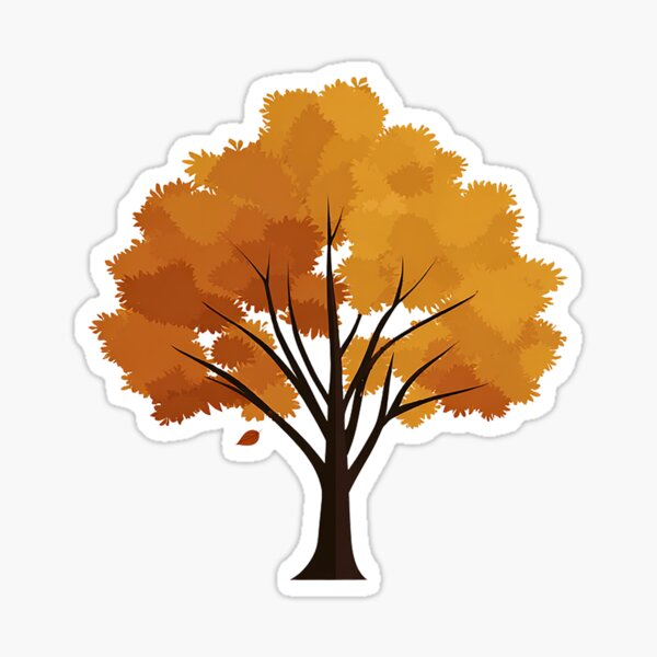 Item preview, Letting Go – Autumn Tree with a Falling Leaf designed and sold by Alphakenon.