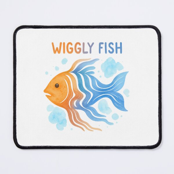 Item preview, Wiggly Fish – Watercolor Flow designed and sold by ALITOPRINCE.