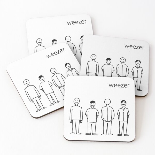 Item preview, Weezer - Minimalist Drawing (Black on White) designed and sold by curseofkazar.