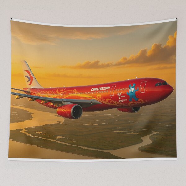Item preview, China Eastern A330 Expo 2010 Livery Over Yangtze Delta designed and sold by Skyframe Aviation.