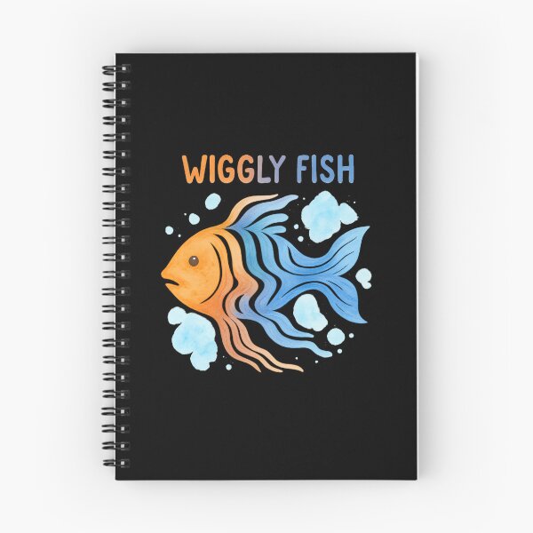 Item preview, Wiggly Fish – Watercolor Flow designed and sold by ALITOPRINCE.