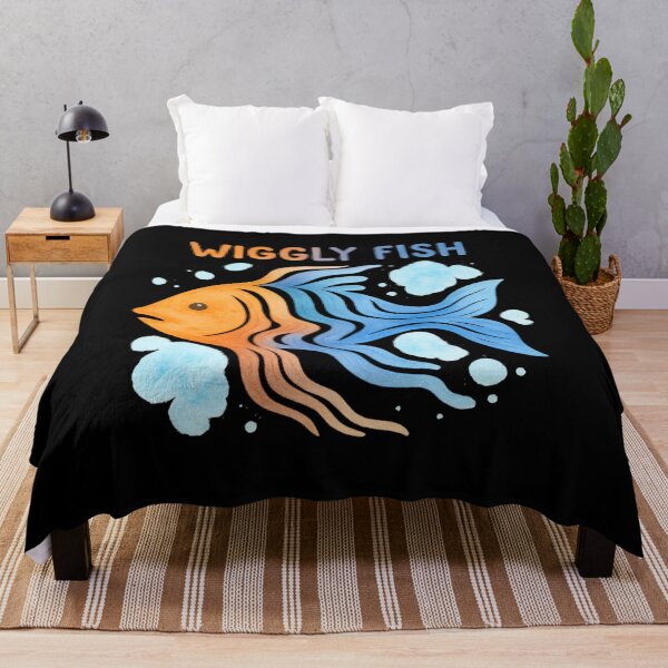Item preview, Wiggly Fish – Watercolor Flow designed and sold by ALITOPRINCE.