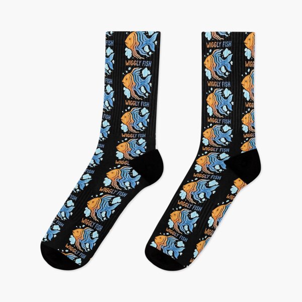 Item preview, Wiggly Fish – Watercolor Flow designed and sold by ALITOPRINCE.