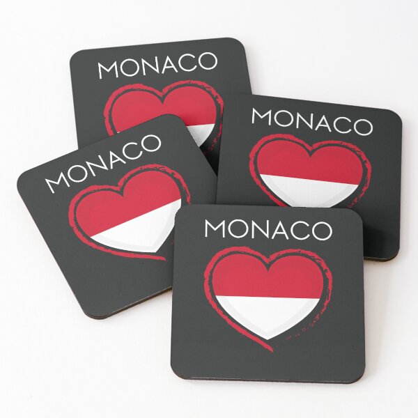 Artikelvorschau, Monaco-Flagge - Monaco-Liebe entworfen und verkauft von Sketch-Shack.