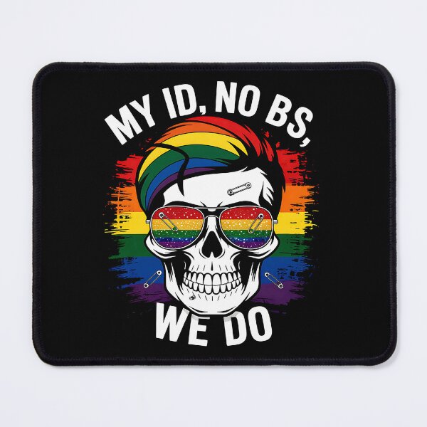 Item preview, Rainbow Skull – My ID, No BS, We Do designed and sold by Taans-Creation.