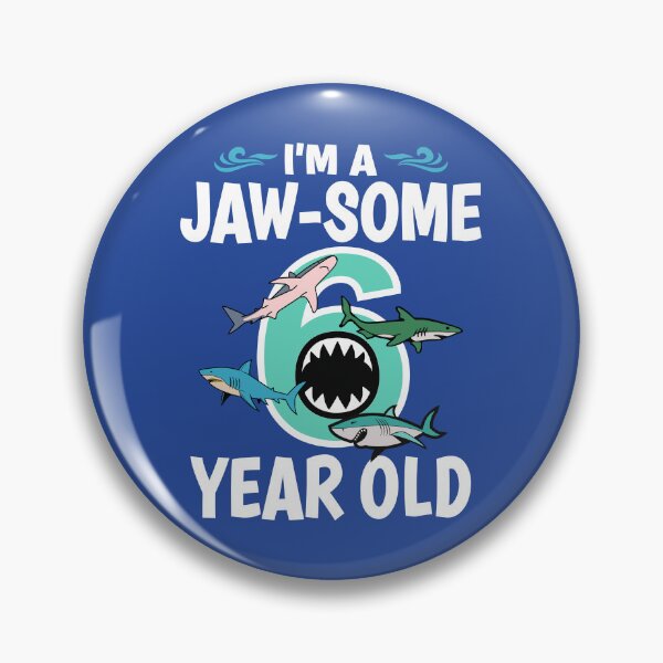 Artikelvorschau, Kinder Im Jaw Some 6 Jahre Alter Hai 6. Geburtstag Jungen Mädchen Kinder entworfen und verkauft von giftfromheart.