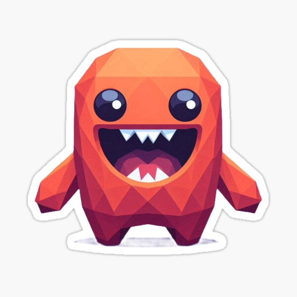 Artikel-Vorschau von Norpaner kleines glückliches rotes Monster, designt und verkauft von Norpan-co.