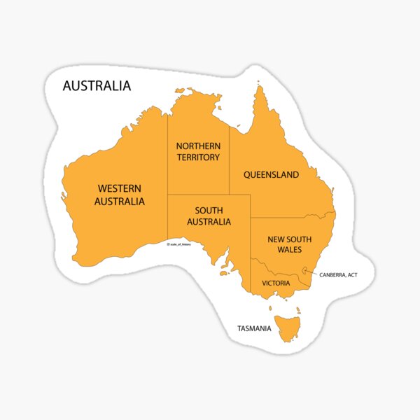Item preview, Australian States designed and sold by History & Spec Bio.