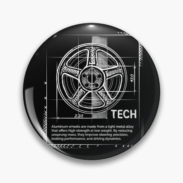 Item preview, Car rim as a technical drawing in sketch style designed and sold by AndreMi.