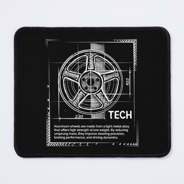 Item preview, Car rim as a technical drawing in sketch style designed and sold by AndreMi.
