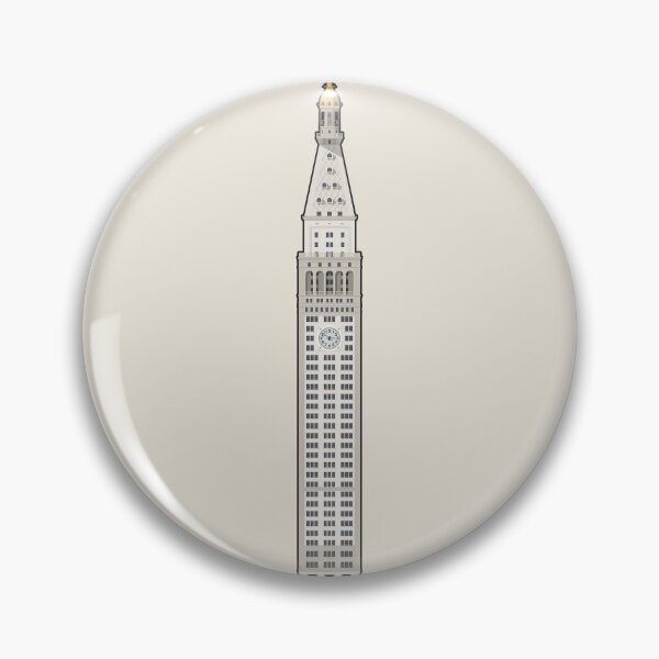 Item preview, Metropolitan Life Tower New York Architectural Illustration (Outlined) designed and sold by archetype prints.