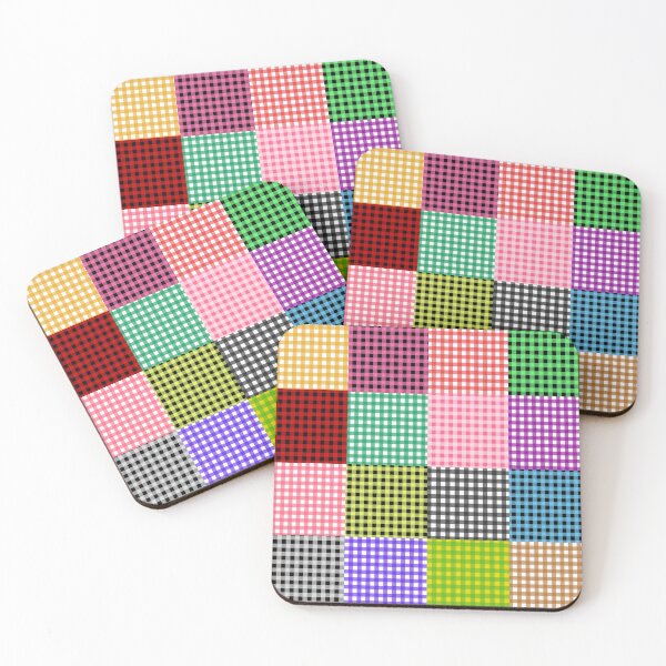 Item preview, Colorful Gingham Plaid Patchwork Design  designed and sold by PatternTitan.