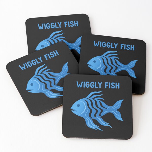 Item preview, Wiggly Fish – Blue Flow Edition designed and sold by ALITOPRINCE.