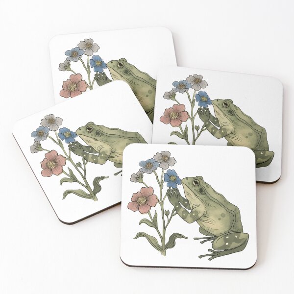 Item preview, A Frog Smelling Flowers designed and sold by xiao xuans.