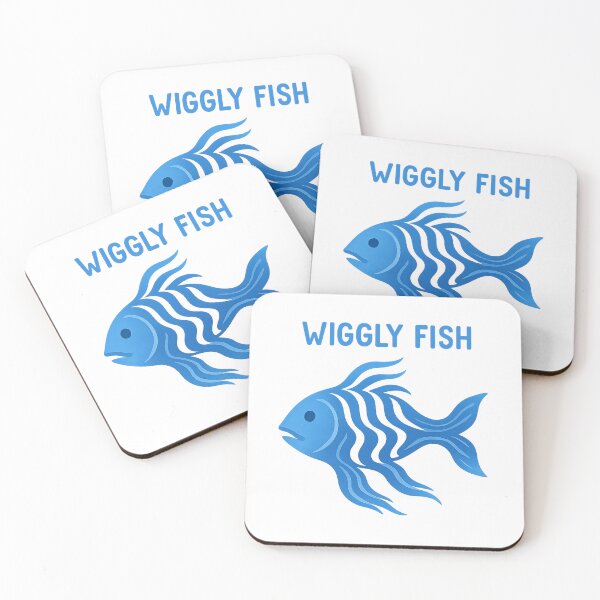 Item preview, Wiggly Fish – Blue Flow Edition designed and sold by ALITOPRINCE.