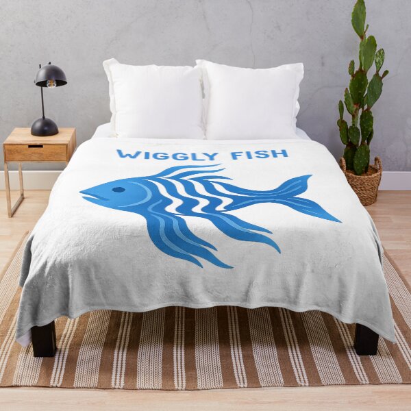 Item preview, Wiggly Fish – Blue Flow Edition designed and sold by ALITOPRINCE.