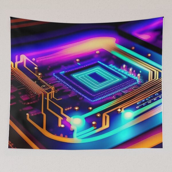 Item preview, Motherboard Colorful Abstract Art designed and sold by Esterlane.