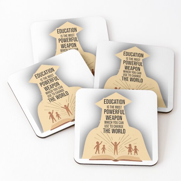 Item preview,  Education Is the Most Powerful Weapon – Inspiring Quote Design  designed and sold by ArtsyExplorer.