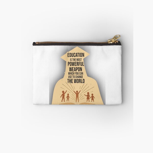 Item preview,  Education Is the Most Powerful Weapon – Inspiring Quote Design  designed and sold by ArtsyExplorer.