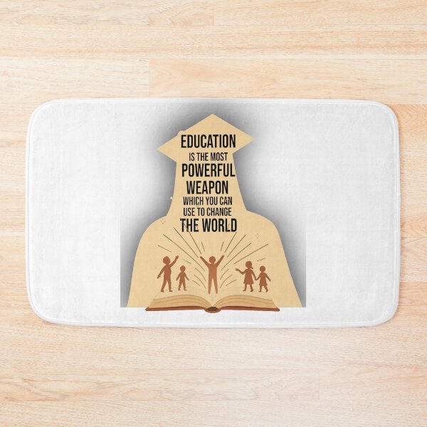 Item preview,  Education Is the Most Powerful Weapon – Inspiring Quote Design  designed and sold by ArtsyExplorer.