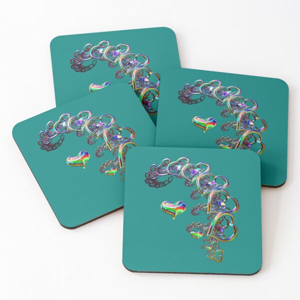 Item preview, Ethereal Cascade of Hearts designed and sold by Yolanda Caporn Art.
