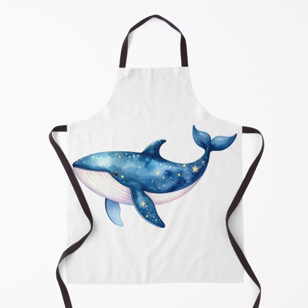 Item preview, Watercolor blue whale with stars designed and sold by AnnaHolyph.