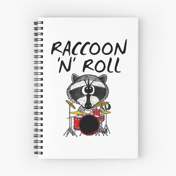 Item preview, Raccoon 'N' Roll, Drummer Drum Teacher Musician Funny designed and sold by doodlerob.