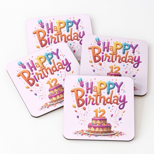 Item preview, Cute Happy 12th Birthday designed and sold by Itsheartshop.